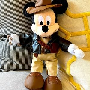 Mickey Plush - Indian Jones from Disney World